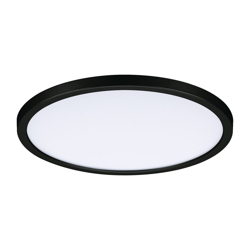 LED innbyggingspanel Areo dim-to-warm rund svart Ø23 cm IP44 - Paulmann