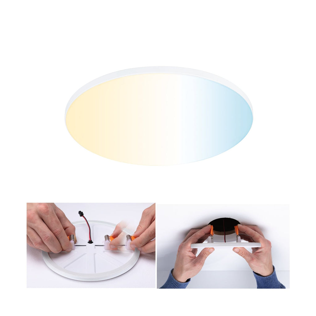 LED innbyggingspanel Veluna Edge CCT Zigbee IP44 Ø20 cm - Paulmann