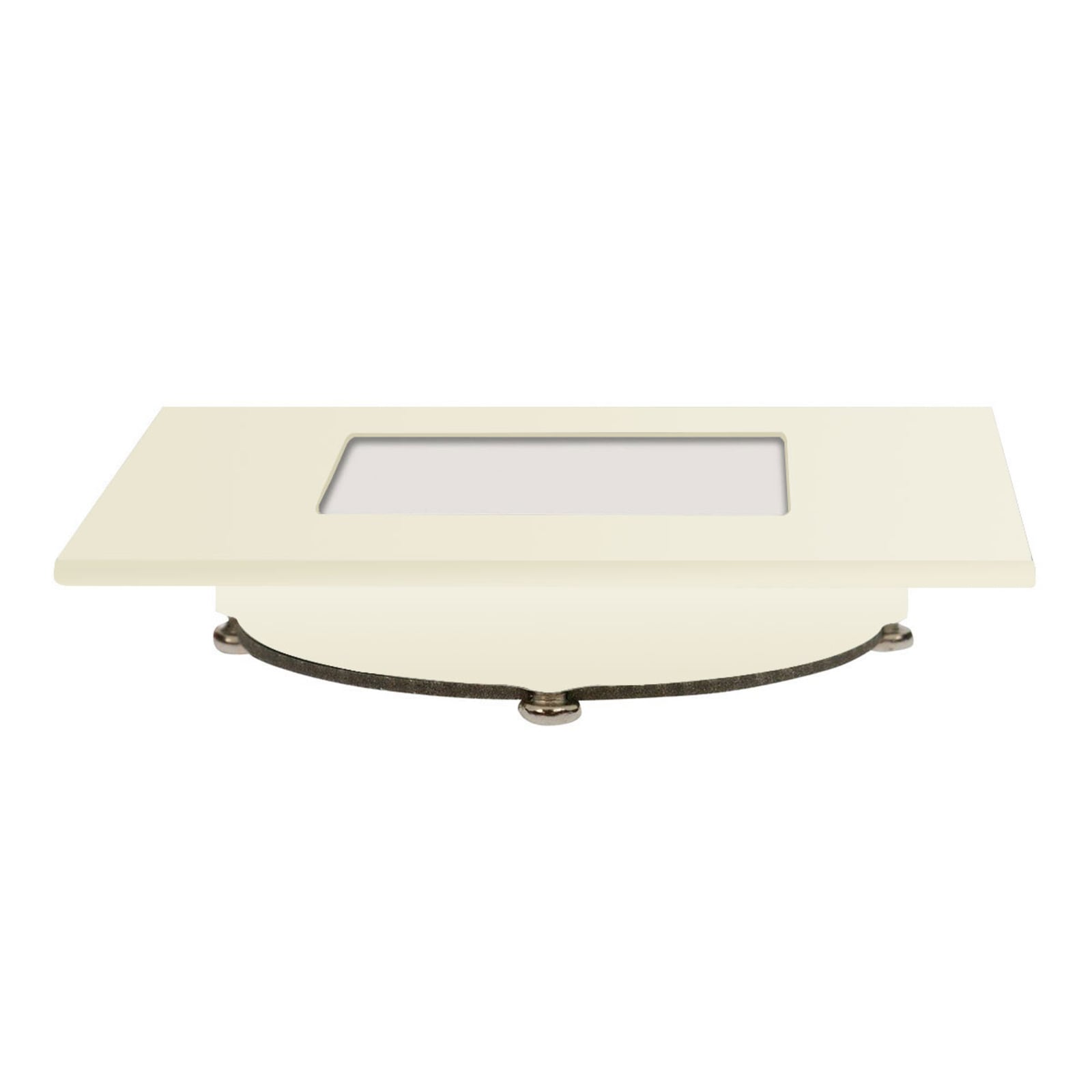 LED innbyggingsspot Klaus kvadratisk hvit 7,5 cm - Heitronic