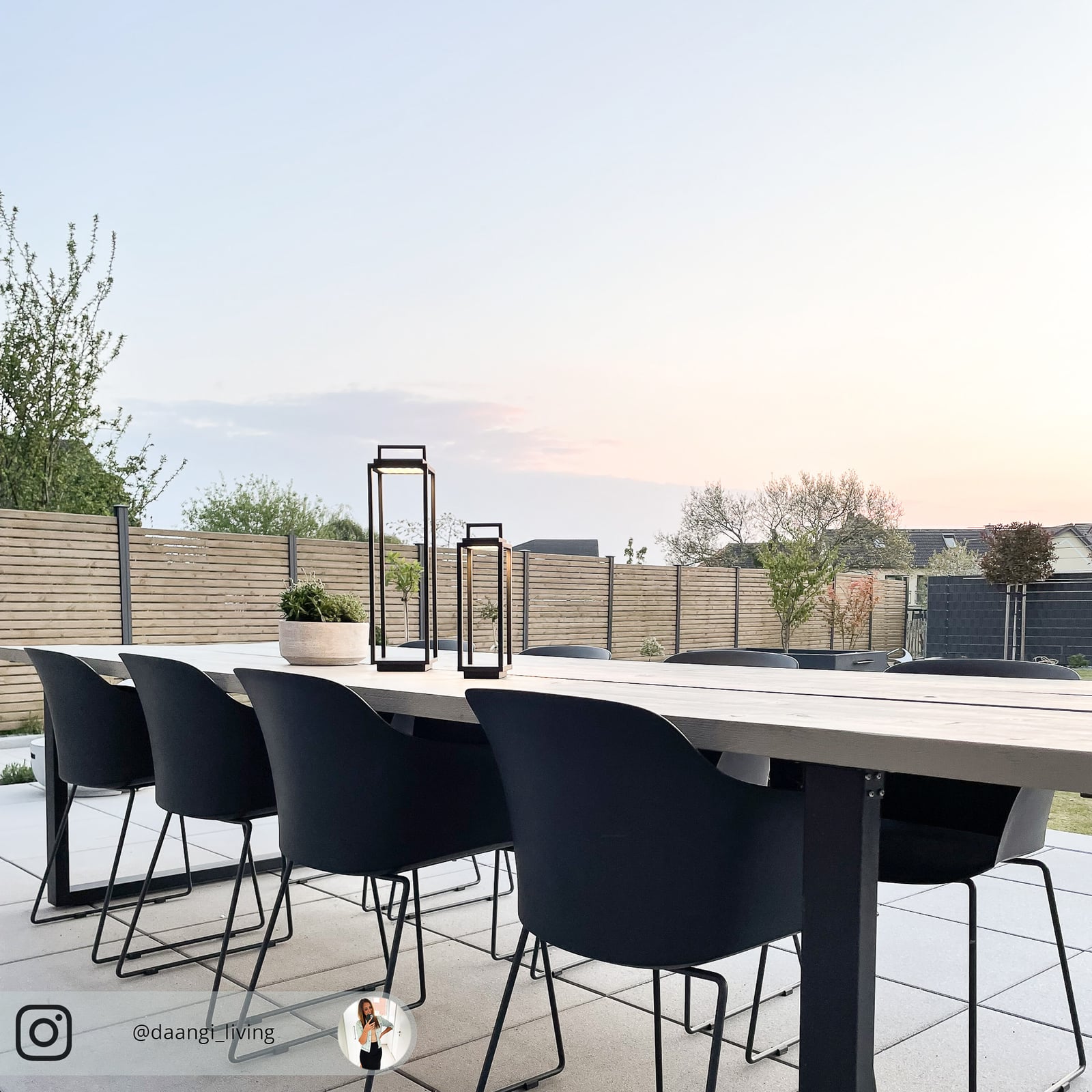 LED utelanterne Elaja dimbar oppladbar svart IP54 - Lucande