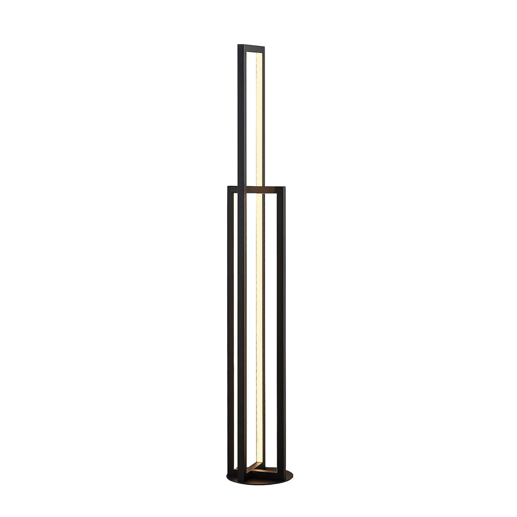 LED gulvlampe Hylda dimbar matt svart aluminium 123 cm - Lucande
