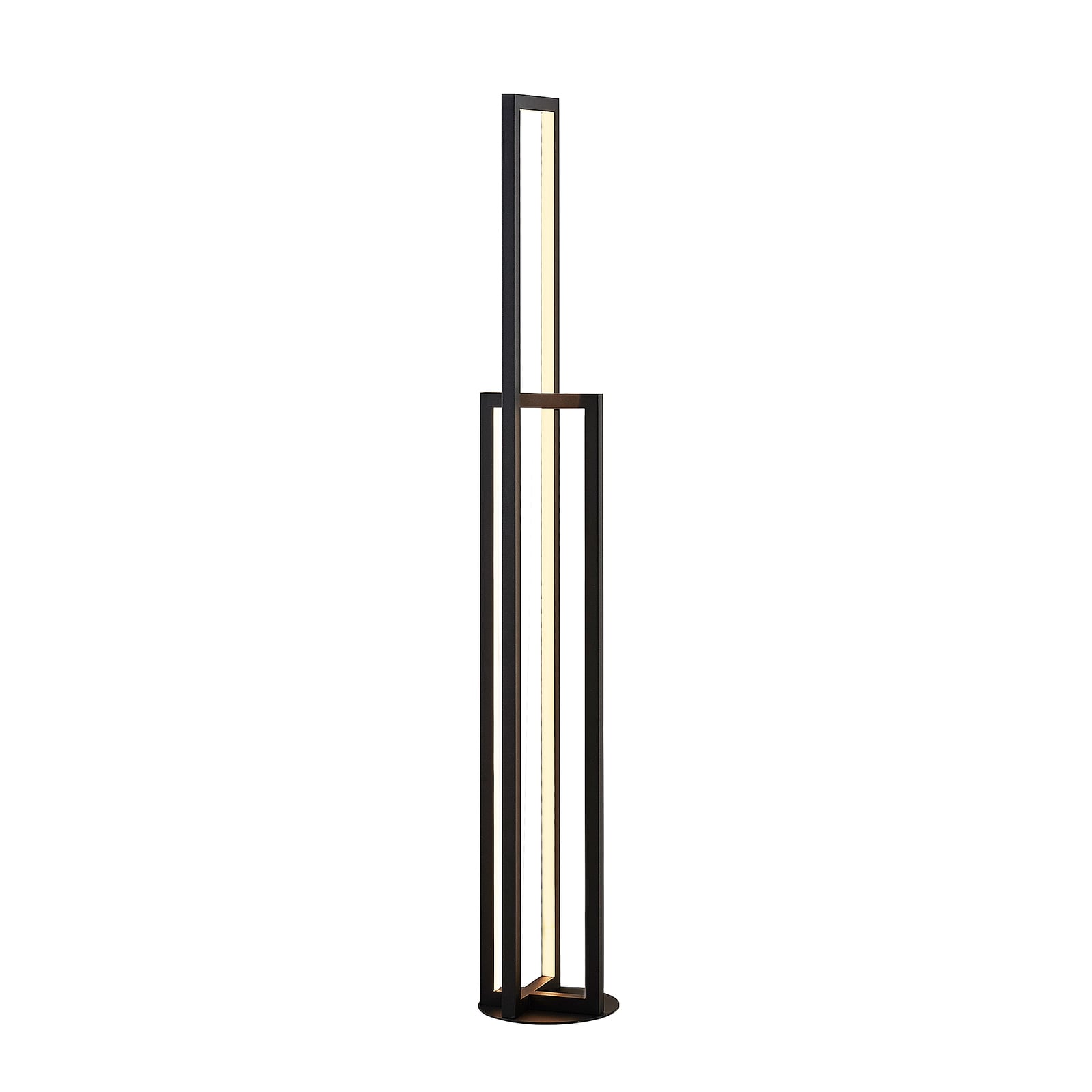 LED gulvlampe Hylda dimbar matt svart aluminium 123 cm - Lucande