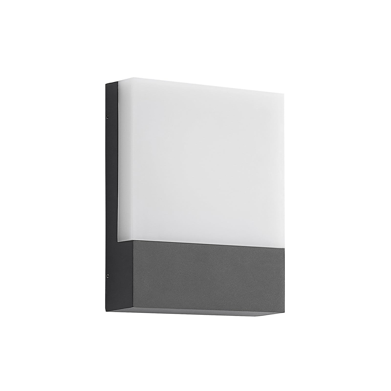 LED utevegglampe Vanira kantet aluminium IP54 - Lindby
