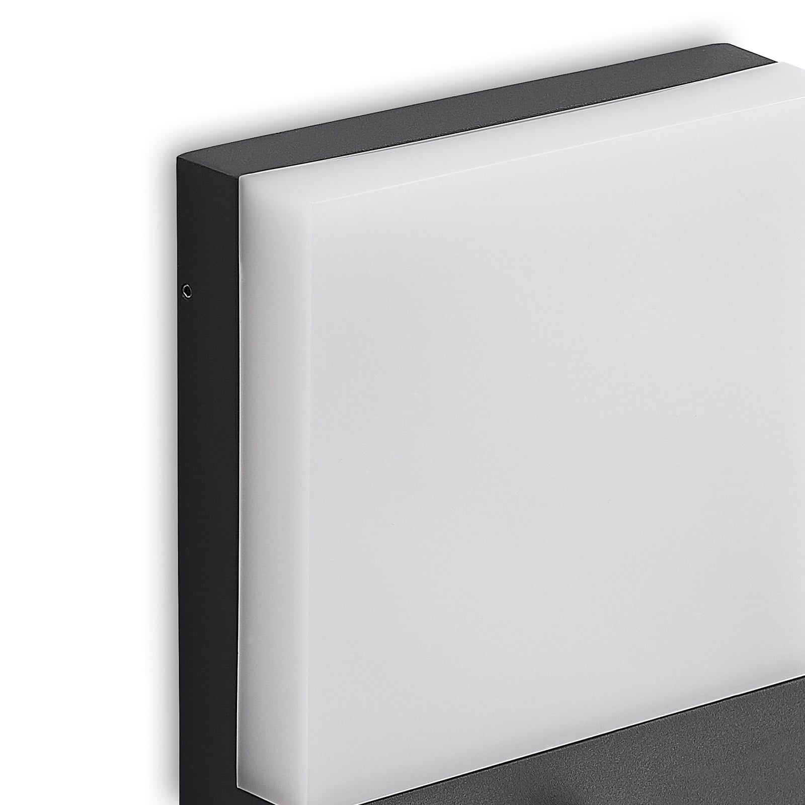 LED utevegglampe Vanira kantet aluminium IP54 - Lindby