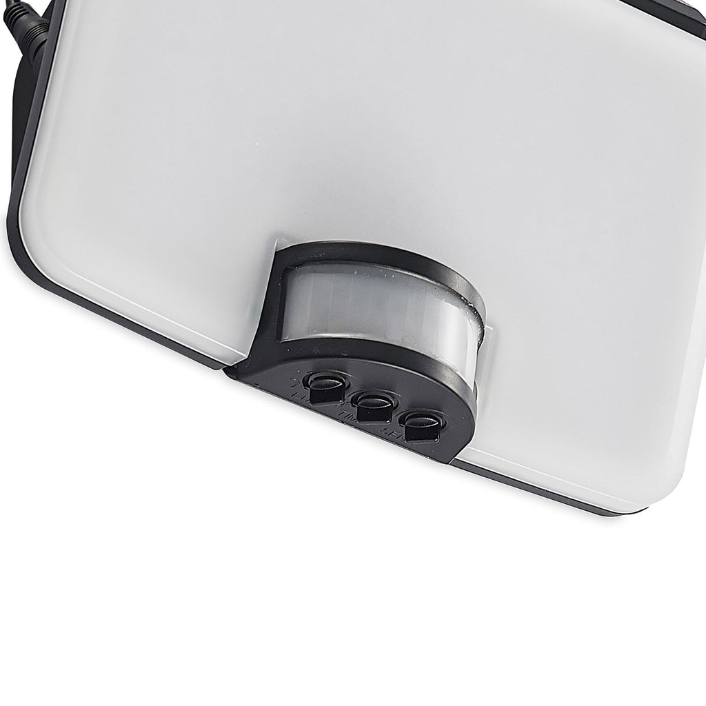 LED solcelleveggspot Yahir med bevegelsessensor svart IP44 - Prios