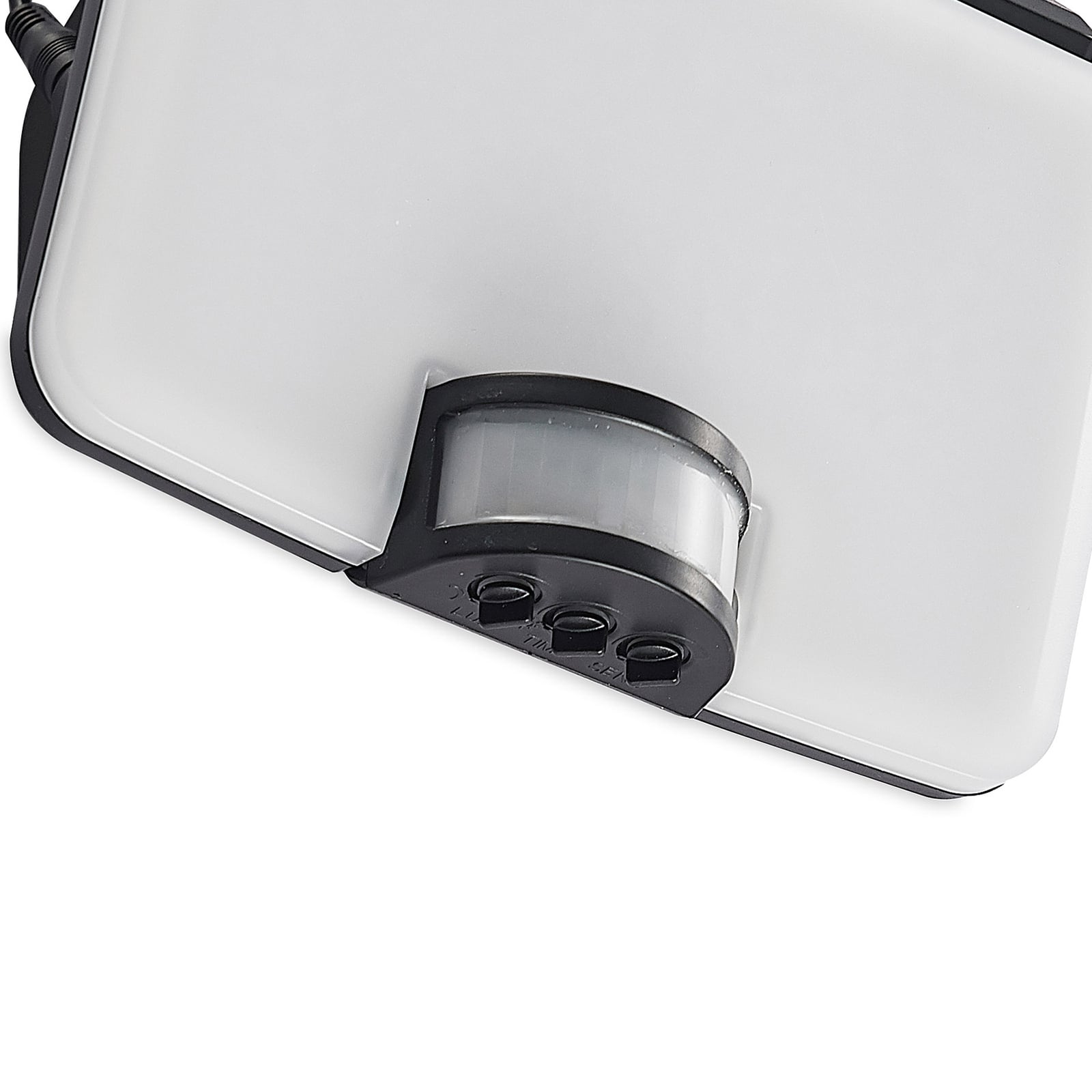 LED solcelleveggspot Yahir med bevegelsessensor svart IP44 - Prios