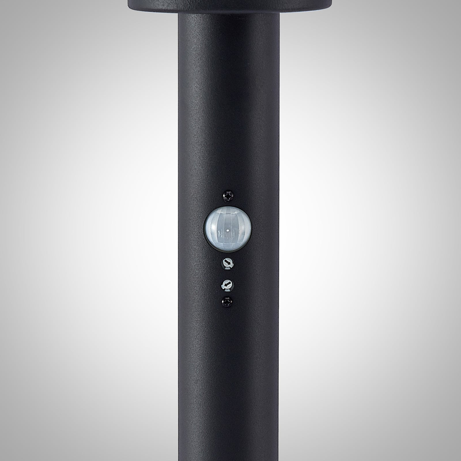 LED sti-lampe Gregory med bevegelsessensor 76 cm mørkegrå IP44 - Lindby