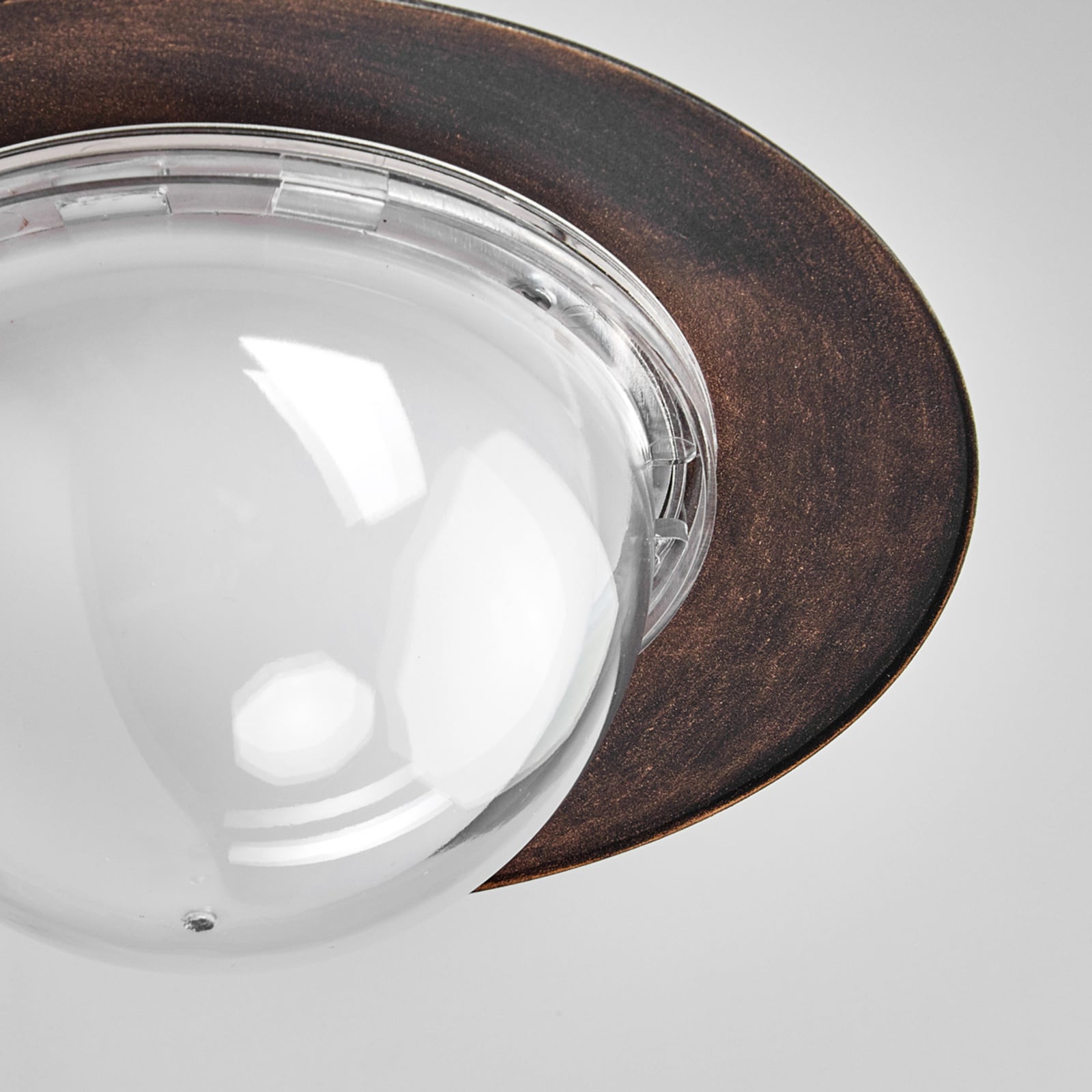 LED utevegglampe Clea lanterneform kobber 24 cm IP44 - Lindby