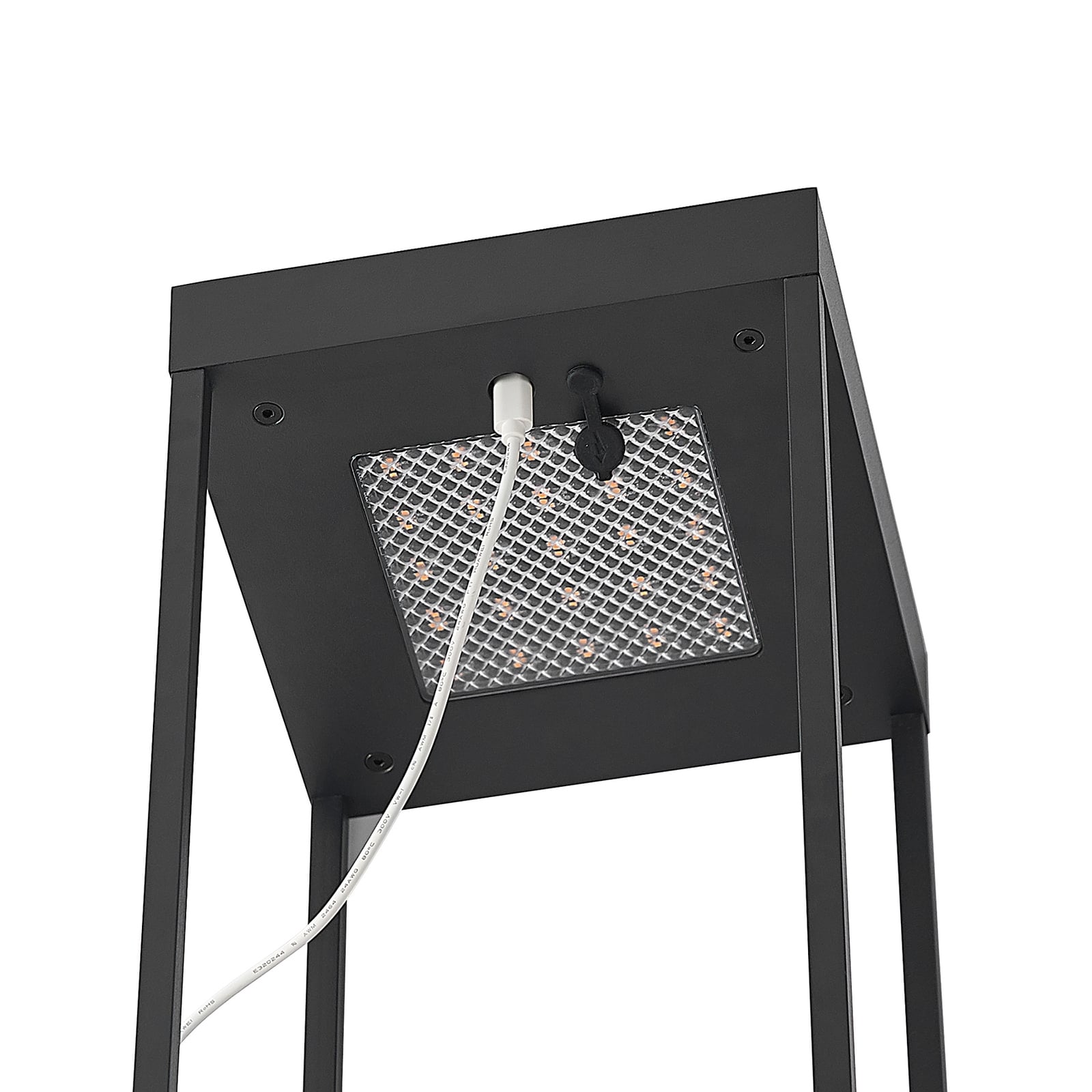 LED solcellelampe Lynzy 58 cm dimbar svart IP65 - Lucande