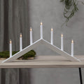 Adventsstake Arrow 7 lys tre 69 cm forfra