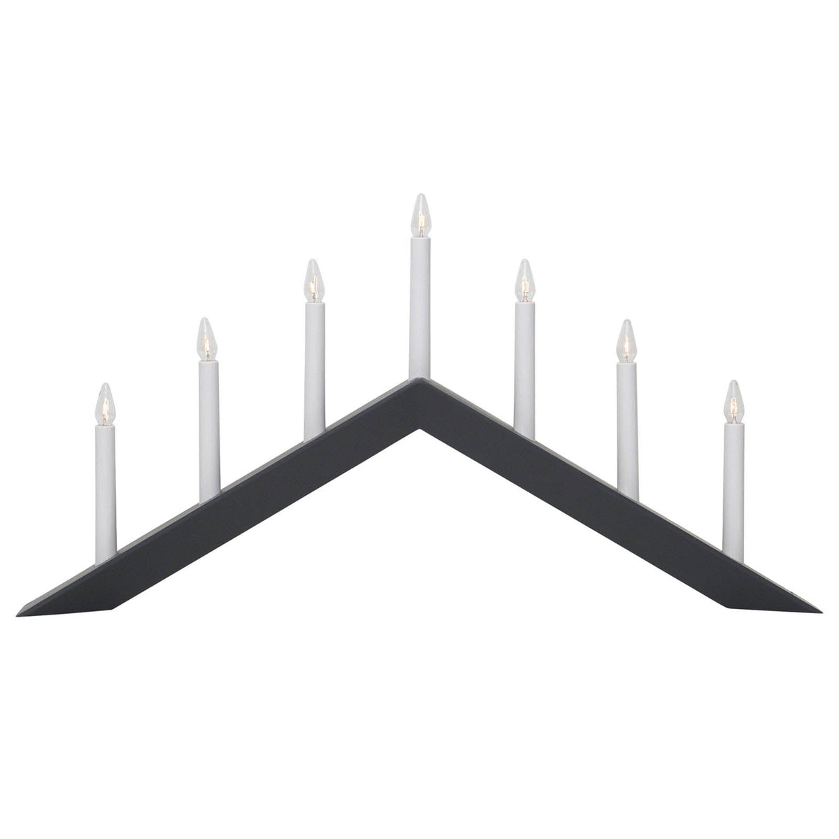 Adventsstake Arrow 7 lys tre 69 cm - STAR TRADING