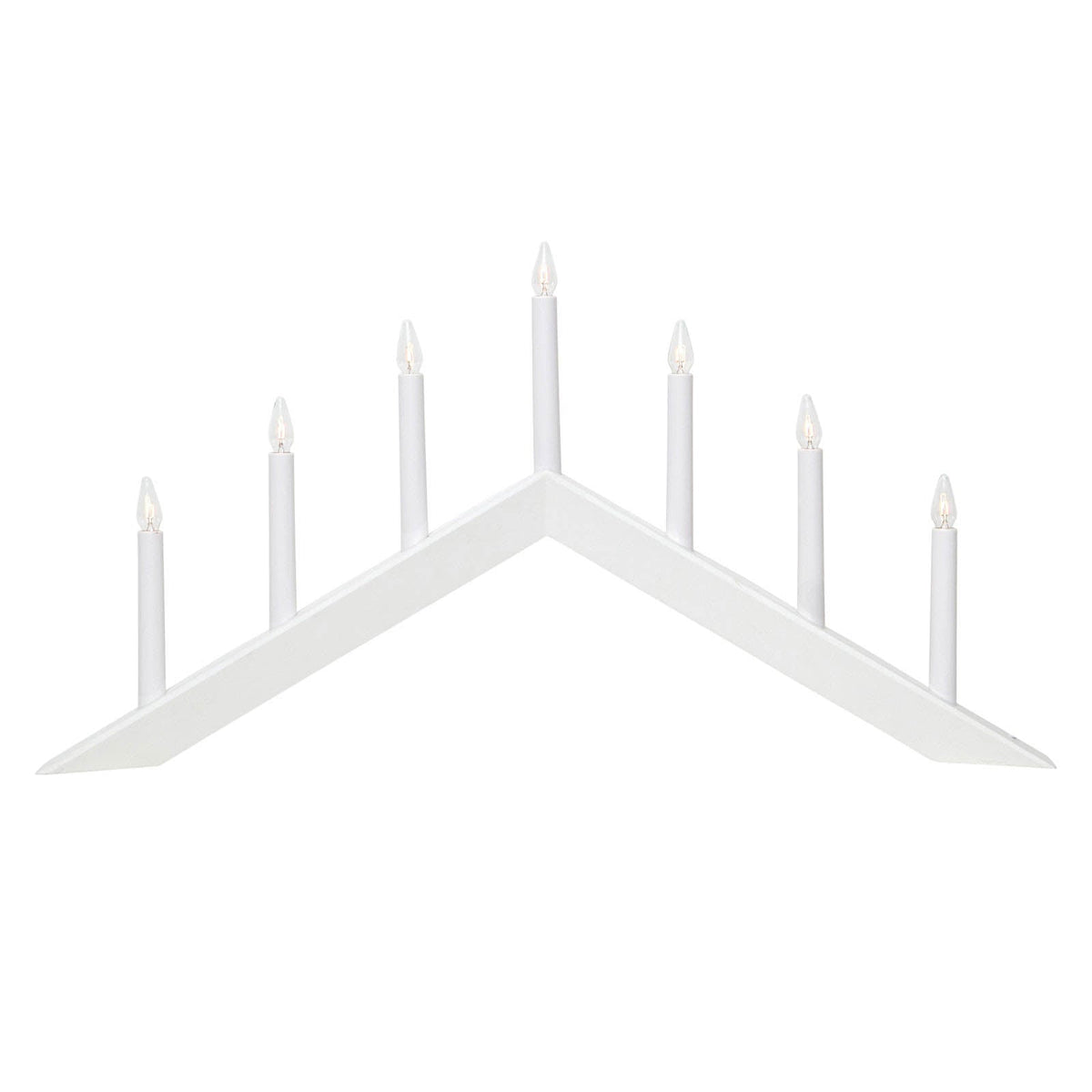 Adventsstake Arrow 7 lys tre 69 cm nærbilde av bryter