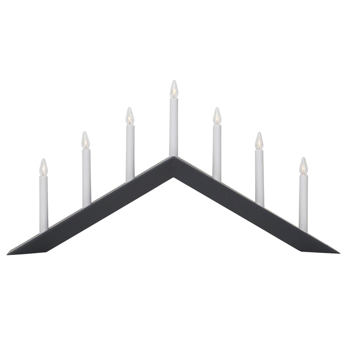 Adventsstake Arrow 7 lys tre 69 cm - STAR TRADING