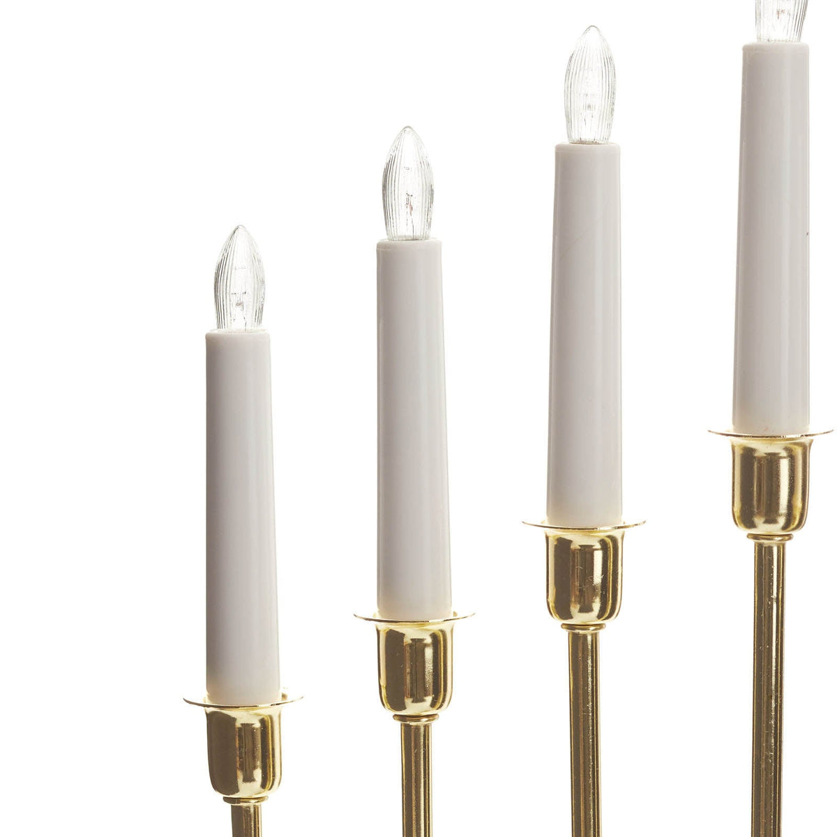 Adventsstake Kristina 7-arms metall messing bakside