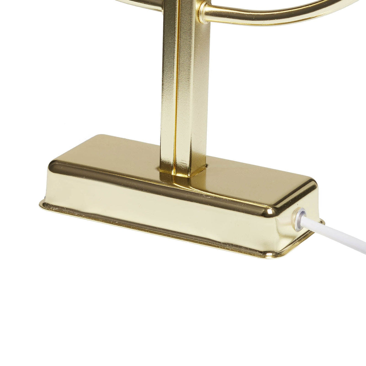 Detalj av Adventsstake Kristina 7-arms metall messing