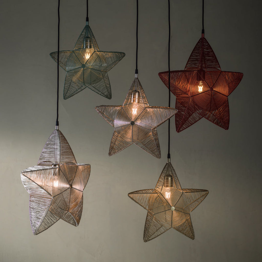 Adventsstjerne Rigel metall krem Ø50 cm E27 bakside