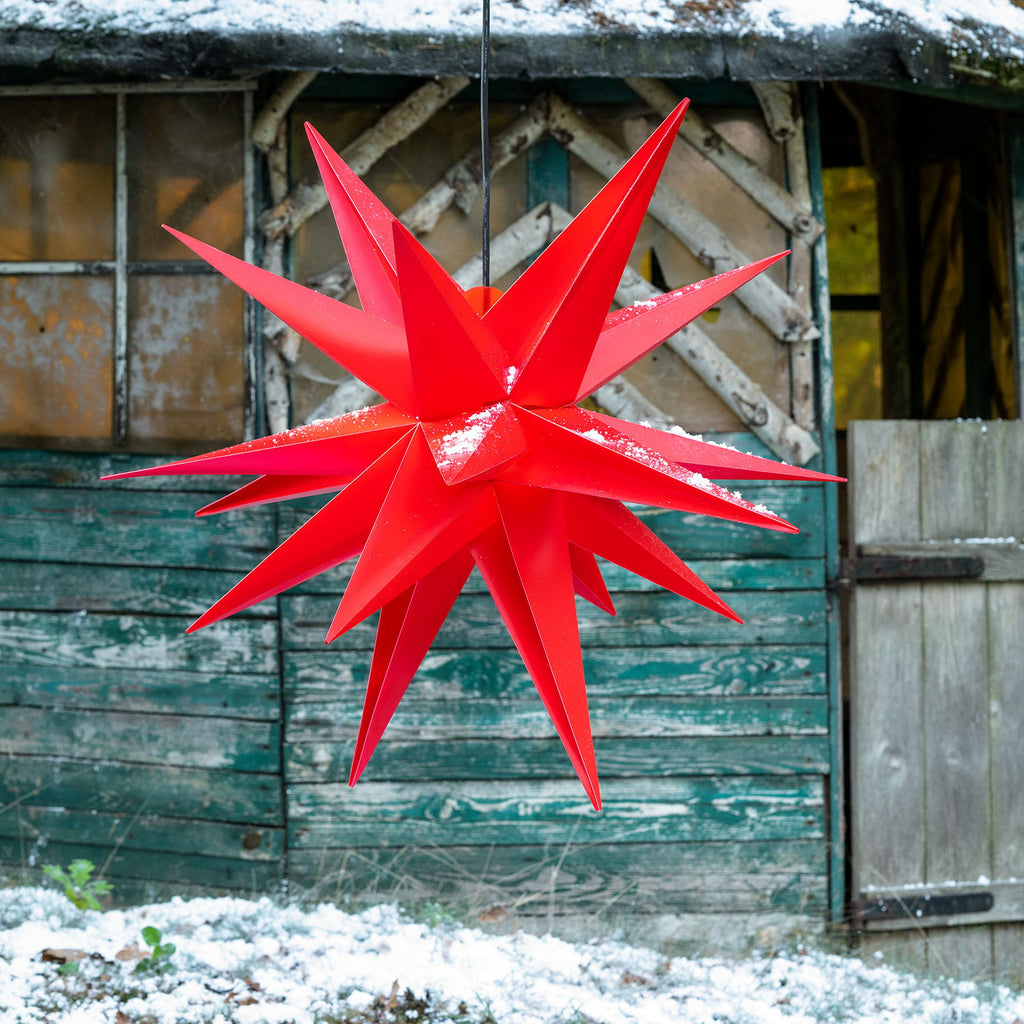 Adventsstjerne XXL Ø80 cm 18 takker IP44 utendørs - STERNTALER