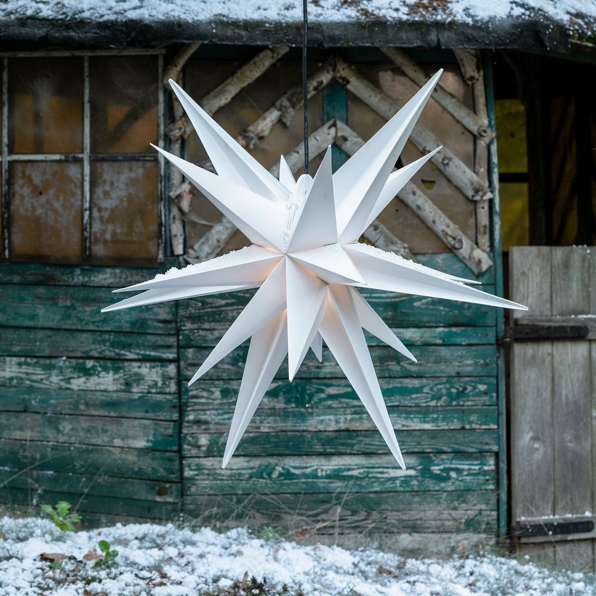 Adventsstjerne XXL Ø80 cm 18 takker IP44 utendørs - STERNTALER