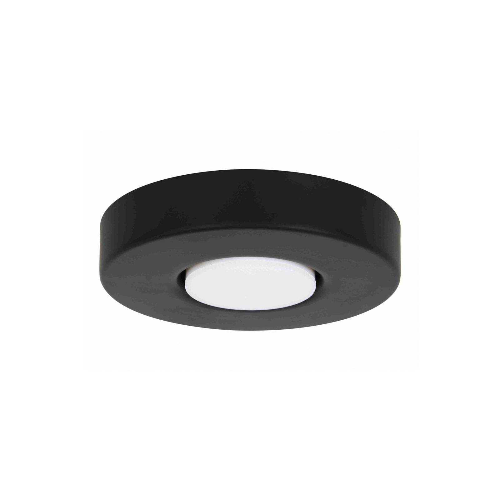 Akmani lyskilde-sett for takvifte svart GX53 Ø20 cm forfra