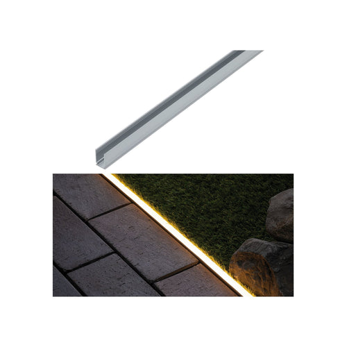 Aluminiumprofil 100 cm for Plug & Shine Neon LED-stripe Paulmann forfra