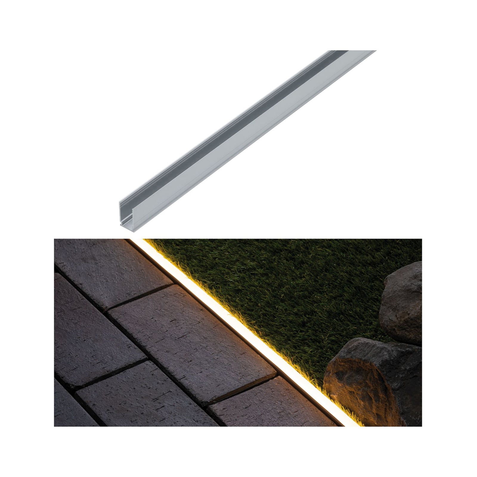 Aluminiumprofil 100 cm for Plug & Shine Neon LED-stripe Paulmann pakning