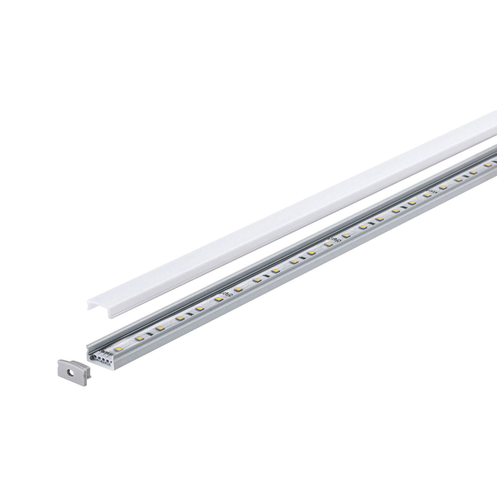 Aluminiumprofil Base for LED-stripe hvit 200 cm - Paulmann detalj