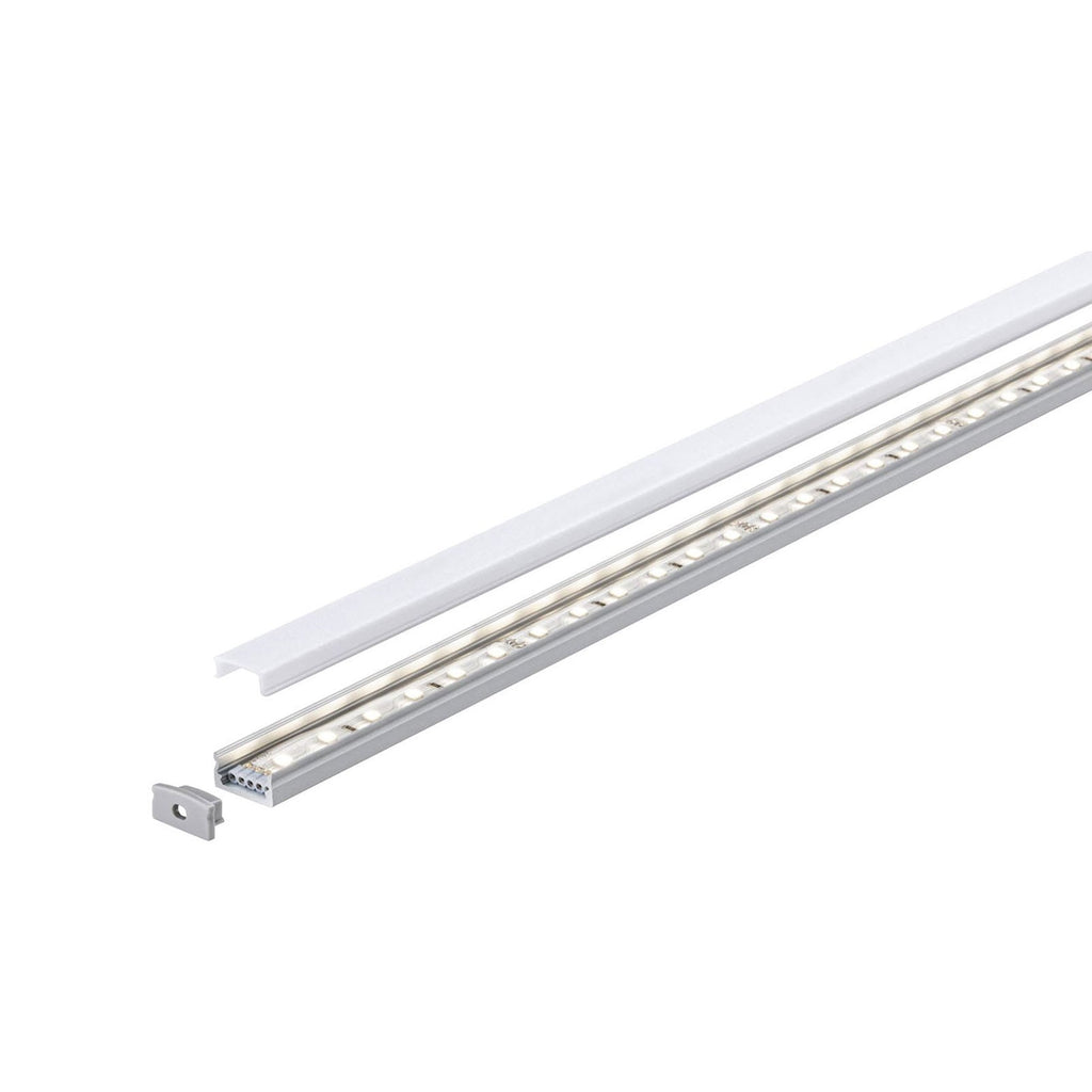 Aluminiumprofil Base for LED-stripe hvit 200 cm - Paulmann nærbilde