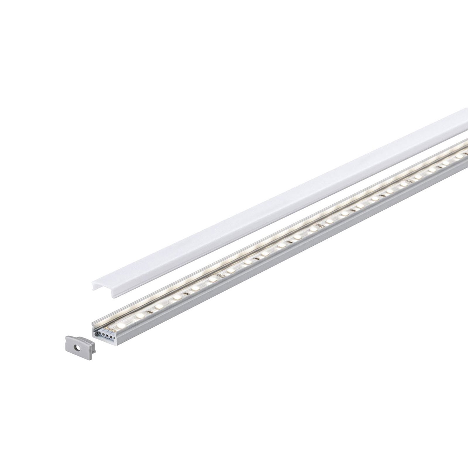 Aluminiumprofil Base for LED-stripe hvit 200 cm - Paulmann nærbilde