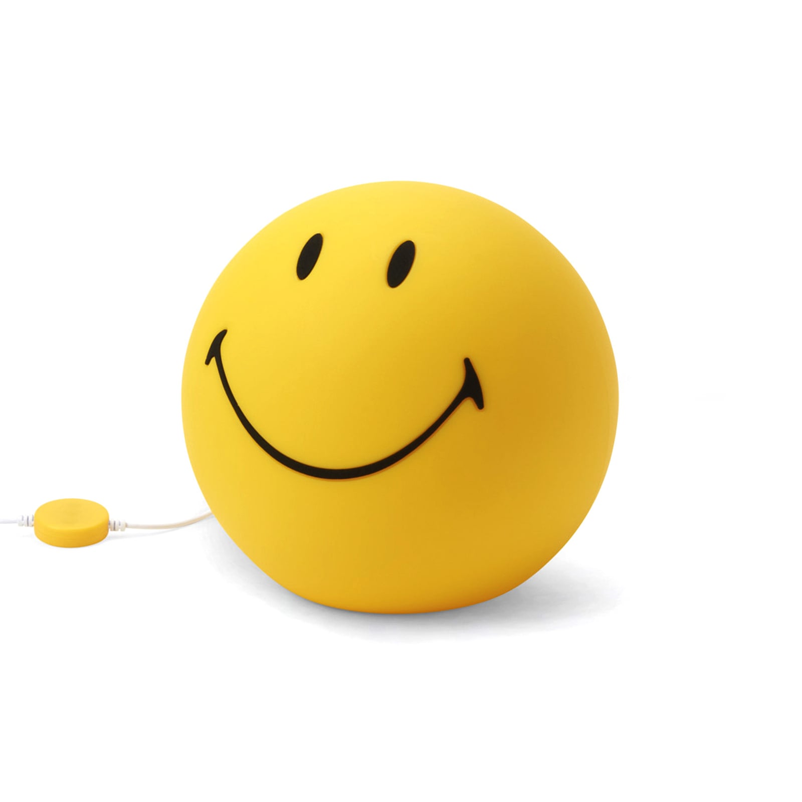 Barnelampe Smiley Star Light dimbar gul detalj av lys