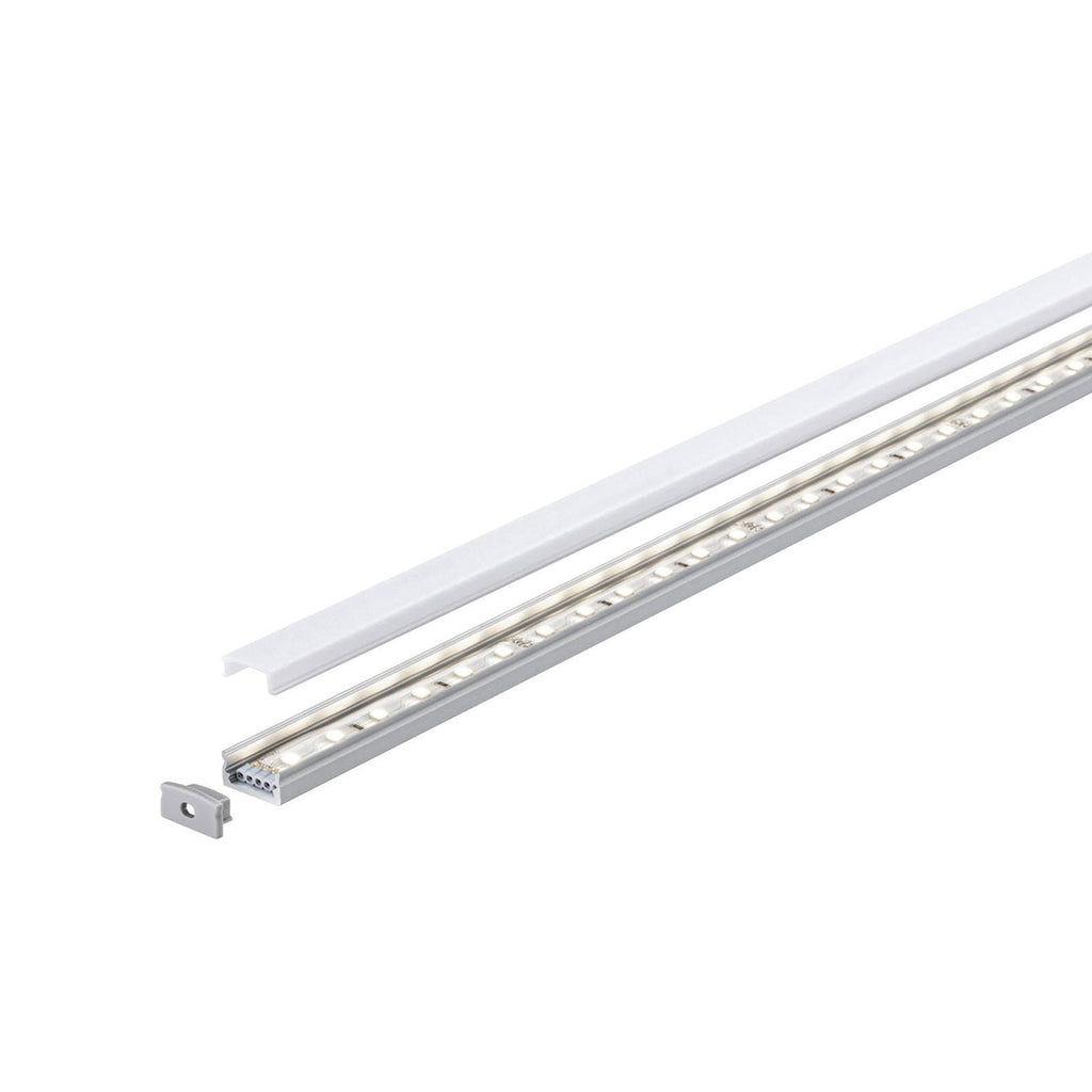 Nærbilde av Base aluminiumprofil for LED-stripe hvit 100 cm - Paulmann