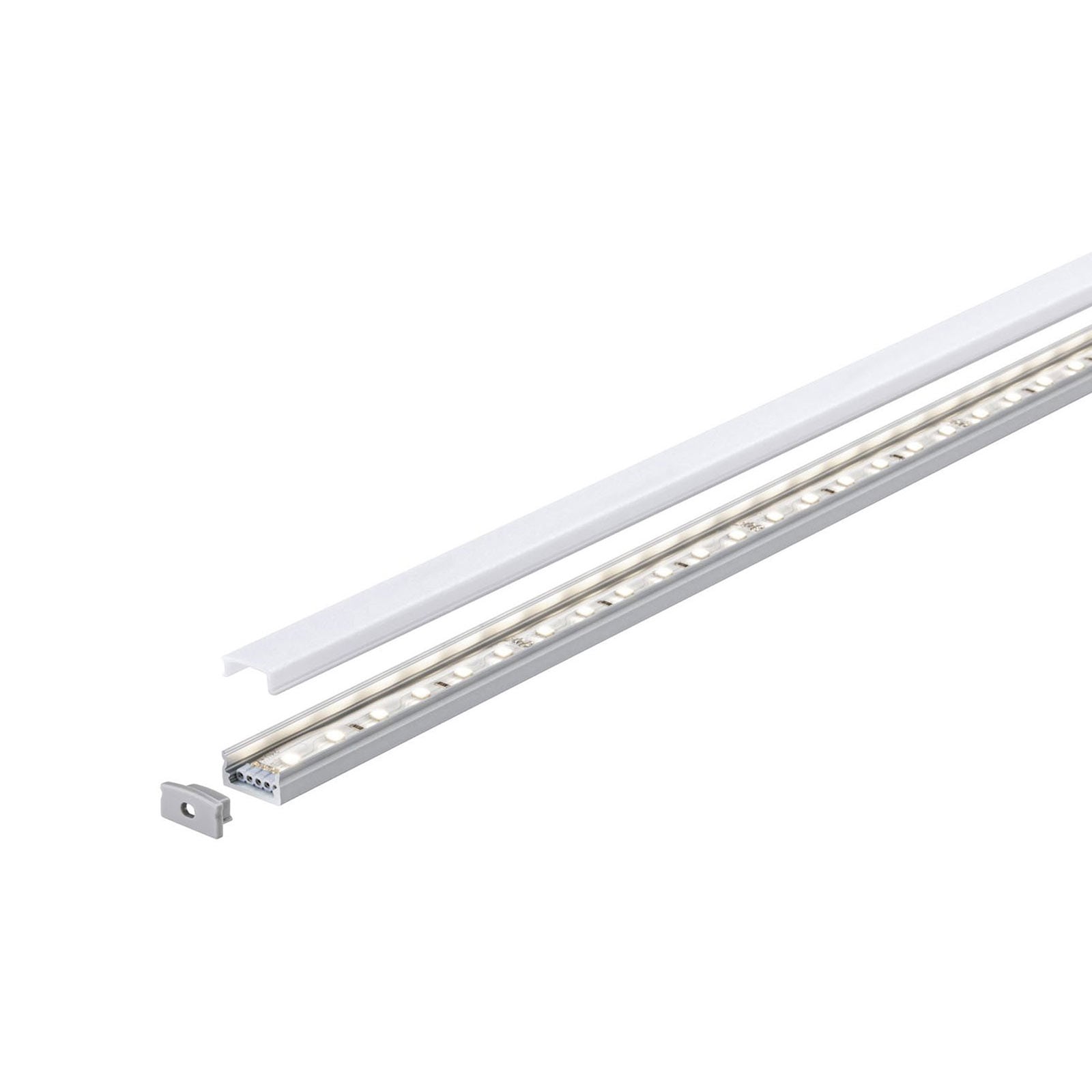 Nærbilde av Base aluminiumprofil for LED-stripe hvit 100 cm - Paulmann