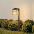 Beelia LED sti-lampe antrasitt riflet glass forfra