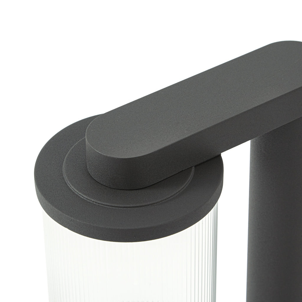 Beelia LED sti-lampe antrasitt riflet glass 60 cm IP65 - Lucande