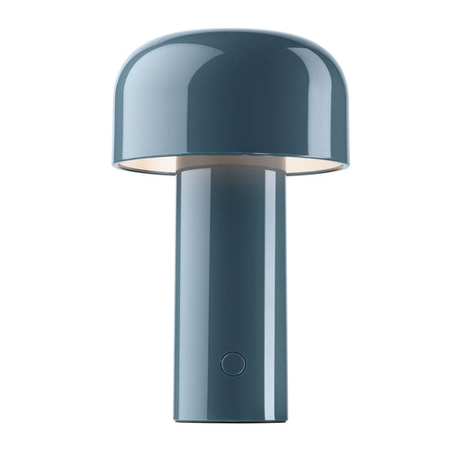 Bellhop oppladbar LED bordlampe dimbar gråblå fra FLOS forfra