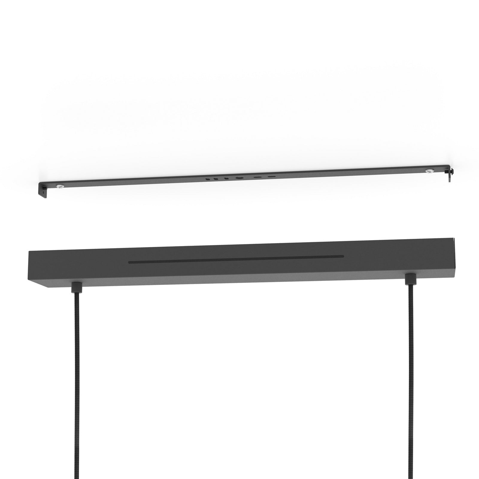 Belysningseffekt demonstrasjon på Hornwood-Z 4-lys LED dimbar RGB CCT svart/tre