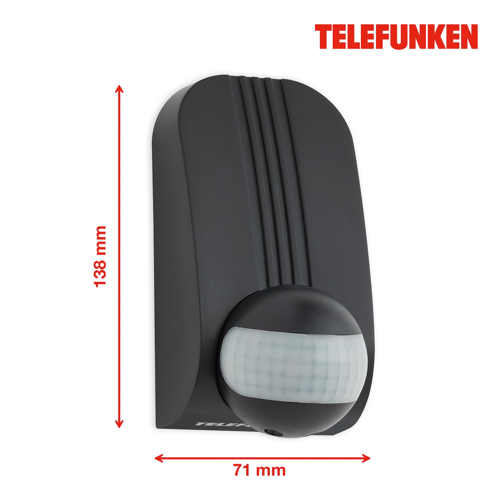 Bakside av Bevegelsessensor Funchal 180° svart IP44 fra Telefunken