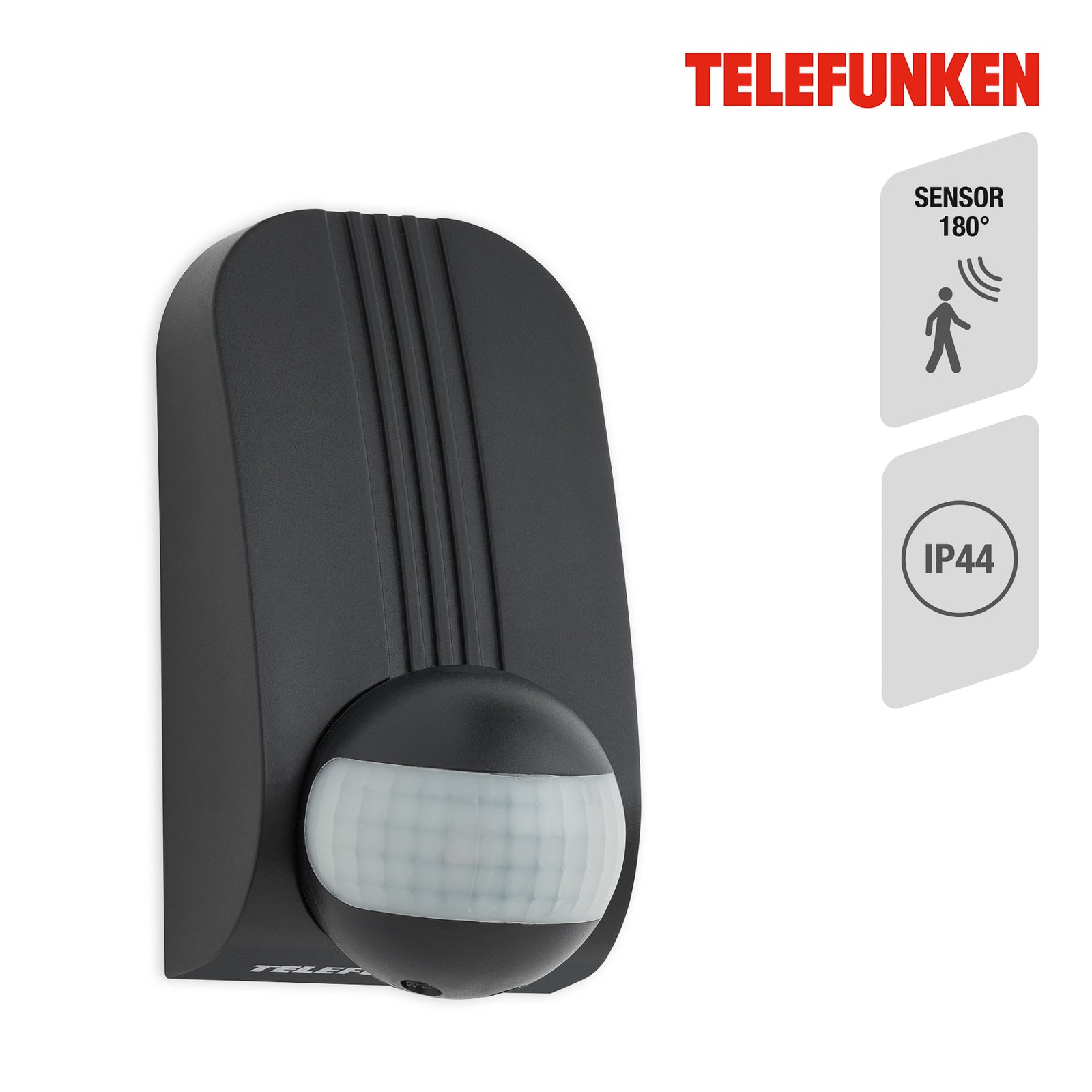 Detaljbilde av Bevegelsessensor Funchal 180° svart IP44 Telefunken