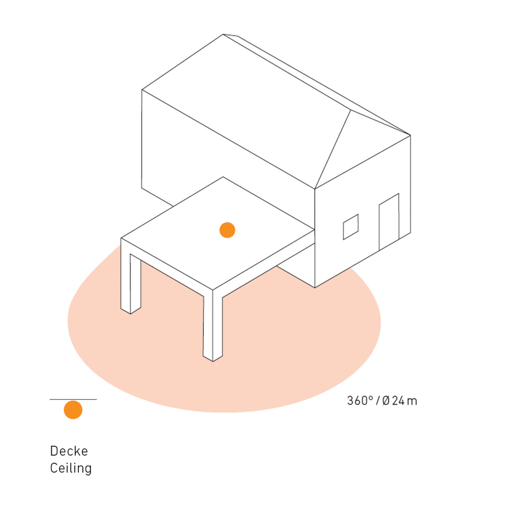 Nærbilde av Bevegelsessensor IS 360-3 360° IP54 svart - STEINEL sensor