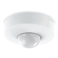 Bevegelsessensor påputz rund hvit IP54 Ø12,4 cm forfra