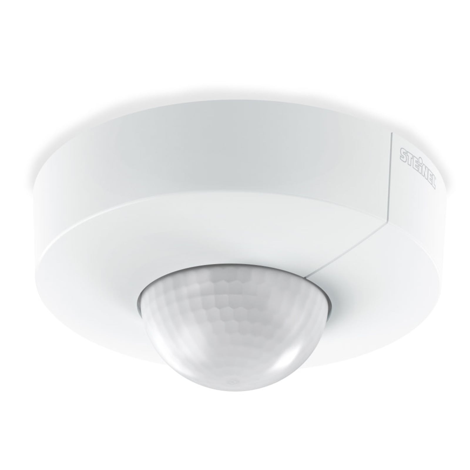 Bevegelsessensor påputz rund hvit IP54 Ø12,4 cm forfra
