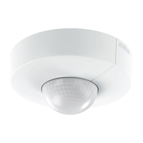 Bevegelsessensor påputz rund hvit IP54 Ø12,4 cm bakside