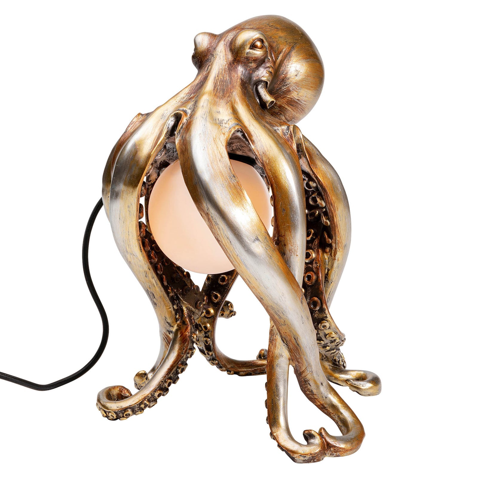 Bordlampe Animal Octopus blekksprut gull foran