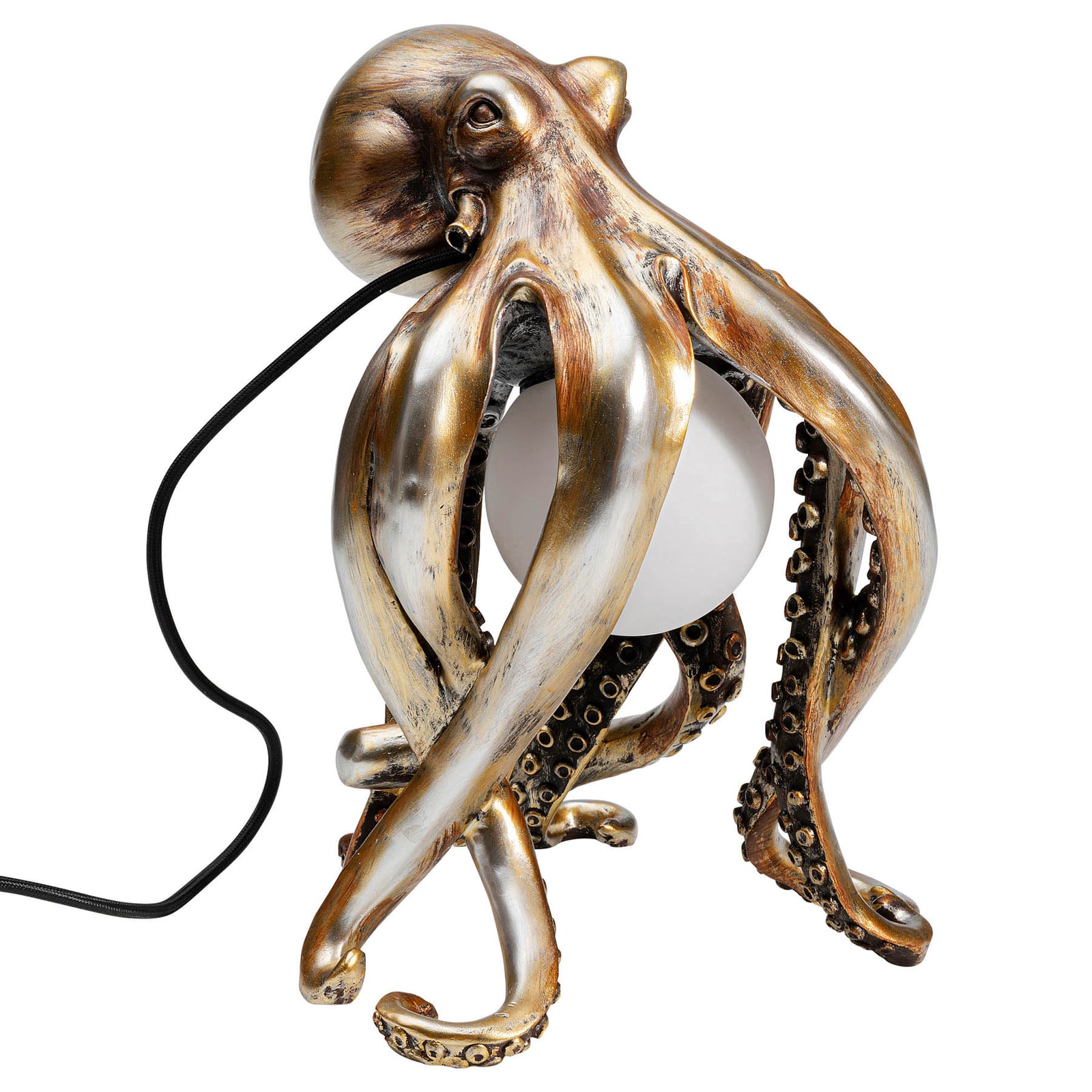 Bordlampe Animal Octopus blekksprut gull bakside