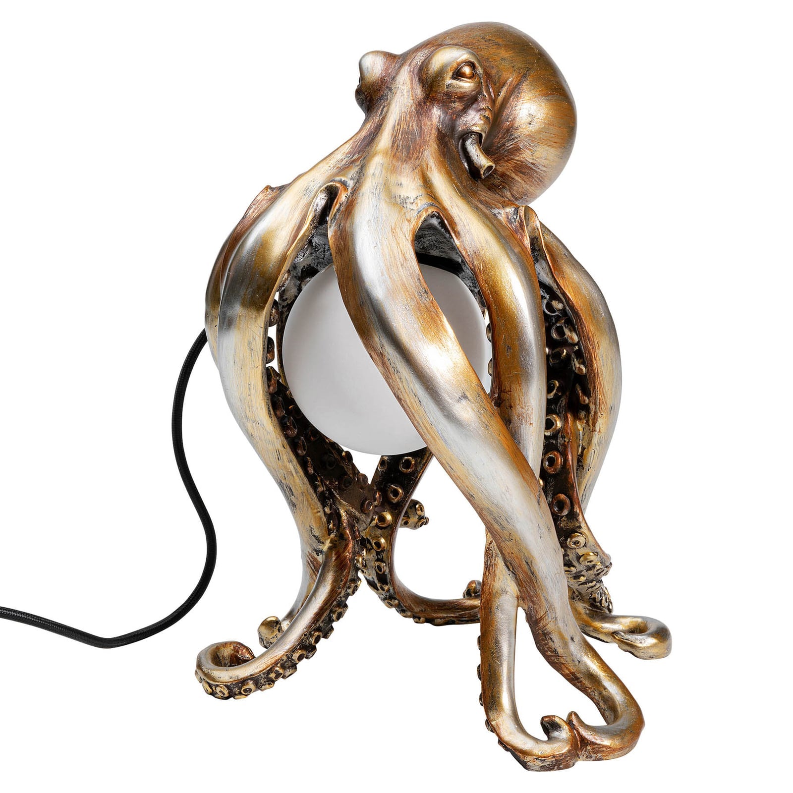Bordlampe Animal Octopus blekksprut gull montert på bord
