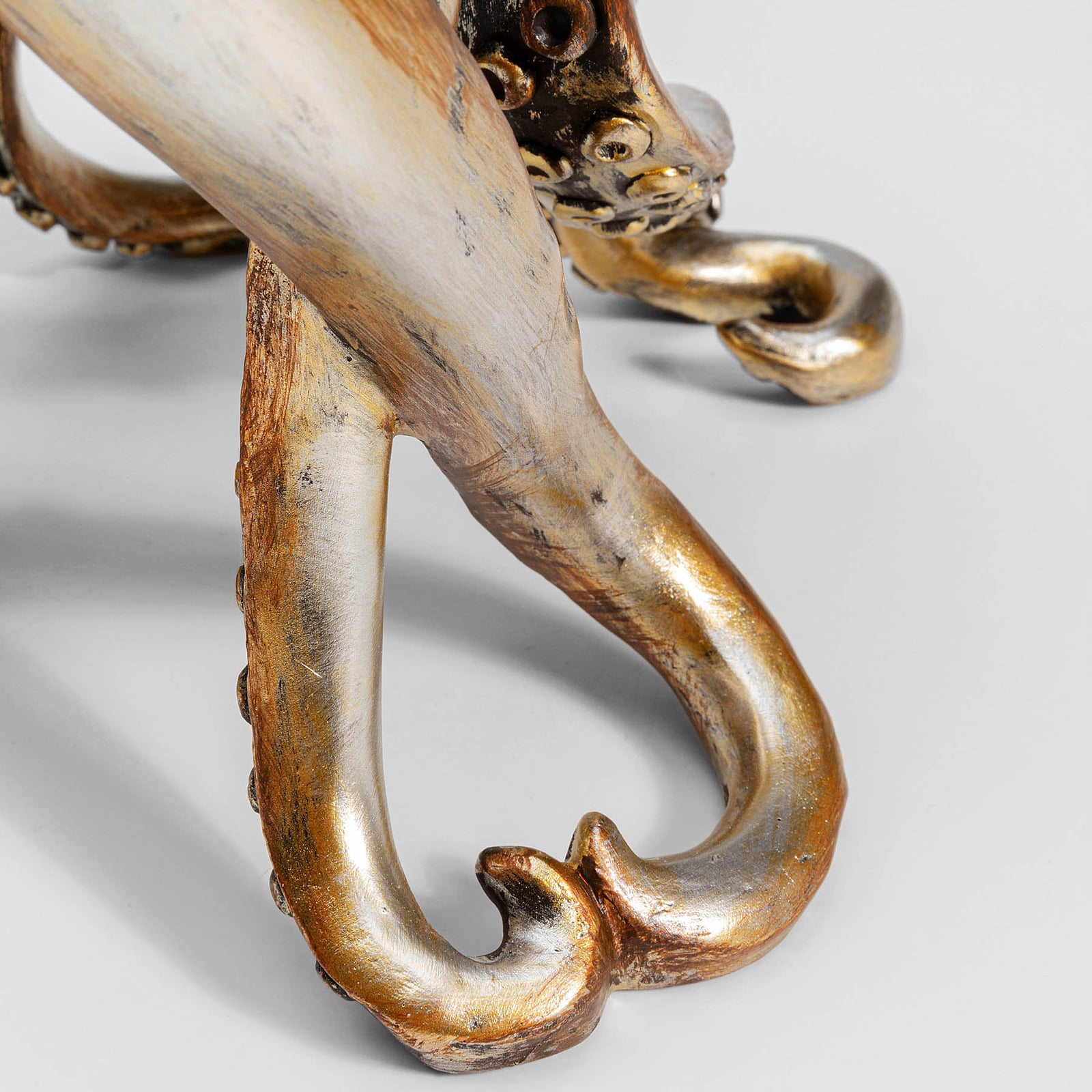 Bordlampe Animal Octopus blekksprut gull med lys