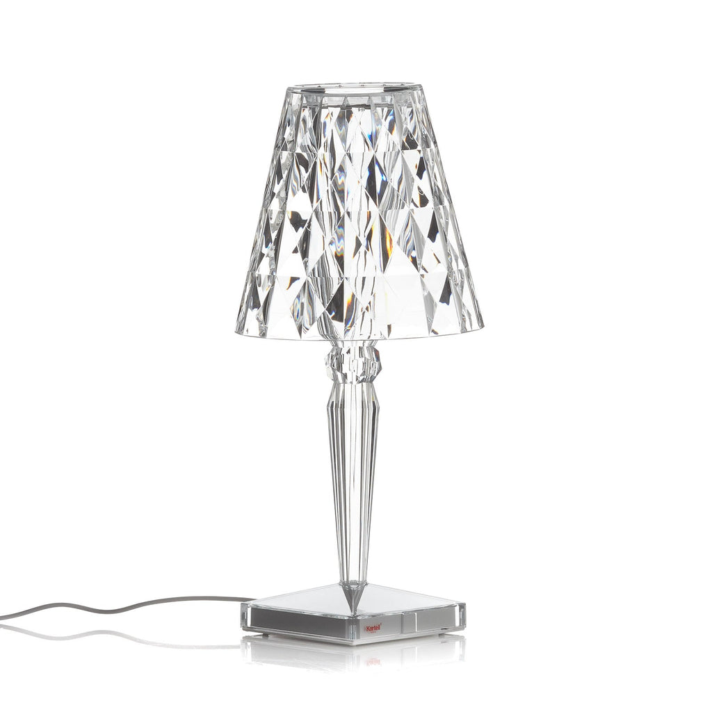 Detalj av Bordlampe Big Battery akryl transparent 37 cm