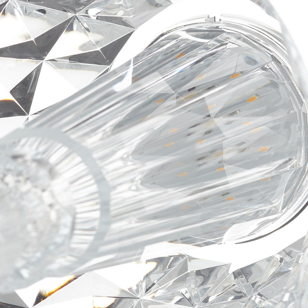 Oversikt av Bordlampe Big Battery akryl transparent 37 cm på bord