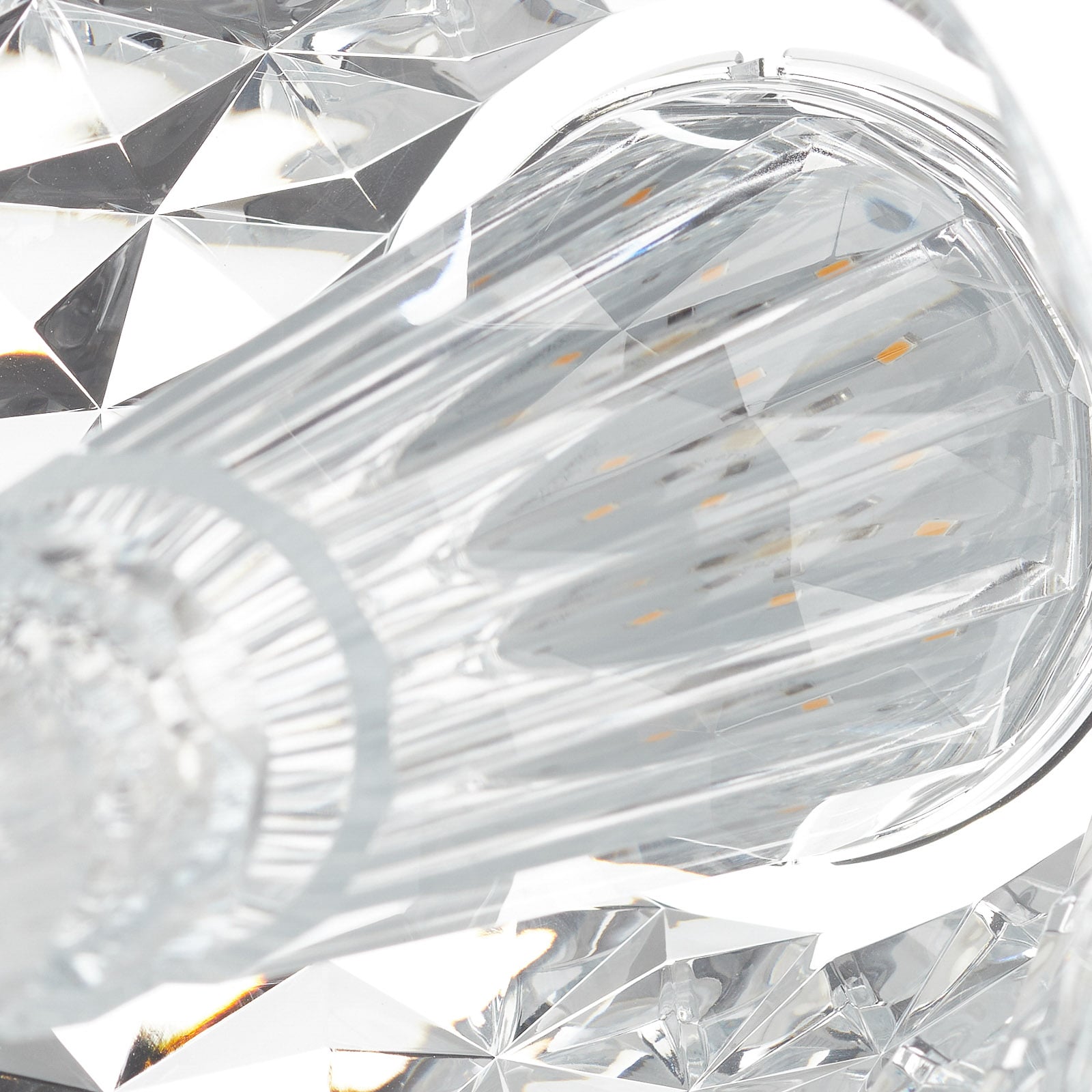 Oversikt av Bordlampe Big Battery akryl transparent 37 cm på bord