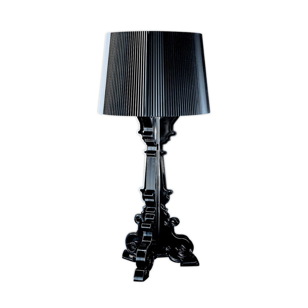 Bordlampe Bourgie LED dimbar svart plast montert i rom