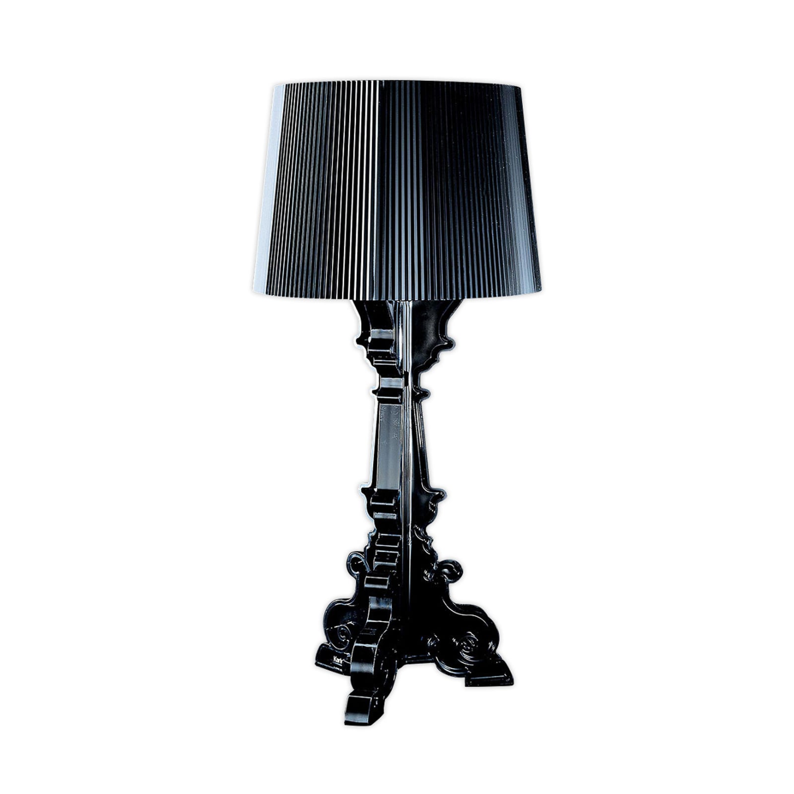 Bordlampe Bourgie LED dimbar svart plast montert i rom